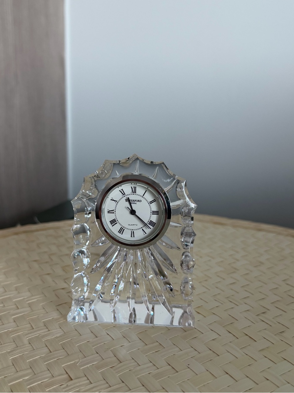Vintage Waterford Fluted Dome Crystal Clock